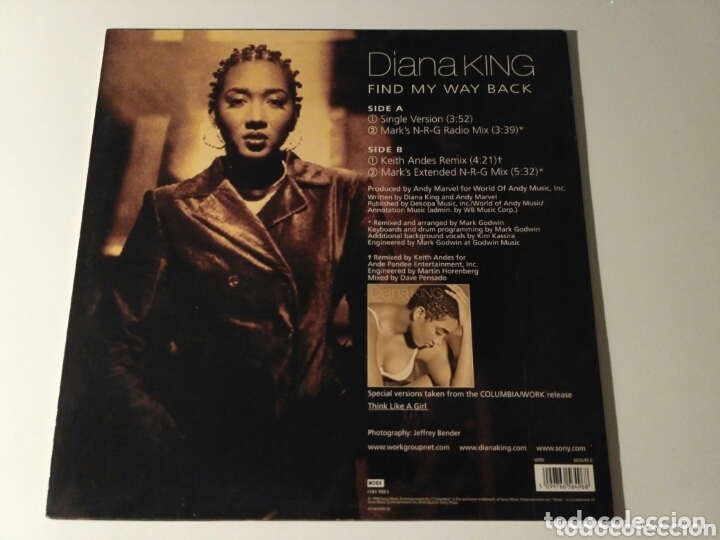 Discos de vinilo: Diana King - Find My Way Back - Foto 2