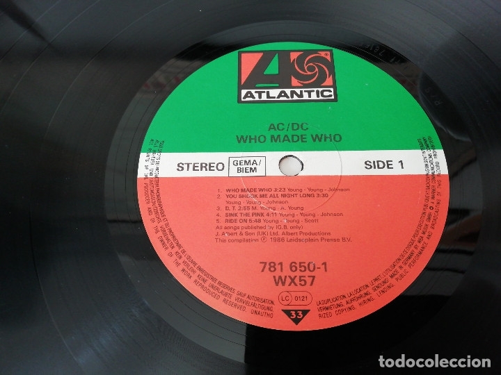 Ac Dc Who Made Who Lp 1986 Solo Vinilo Vendido En Subasta