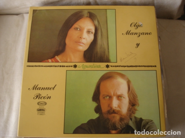 Discos de vinilo: Olga Manzano Y Manuel Pic&oacute;n    Aguardiente - Foto 1