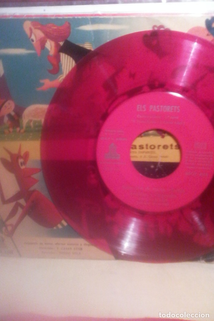 Discos de vinilo: ELS PASTORETS-SINGLE COLOR. - Foto 2