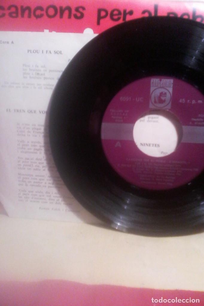 Discos de vinilo: CAN&Ccedil;ONS PER AL POBLE D&acute;INFANTS 1 . - Foto 2