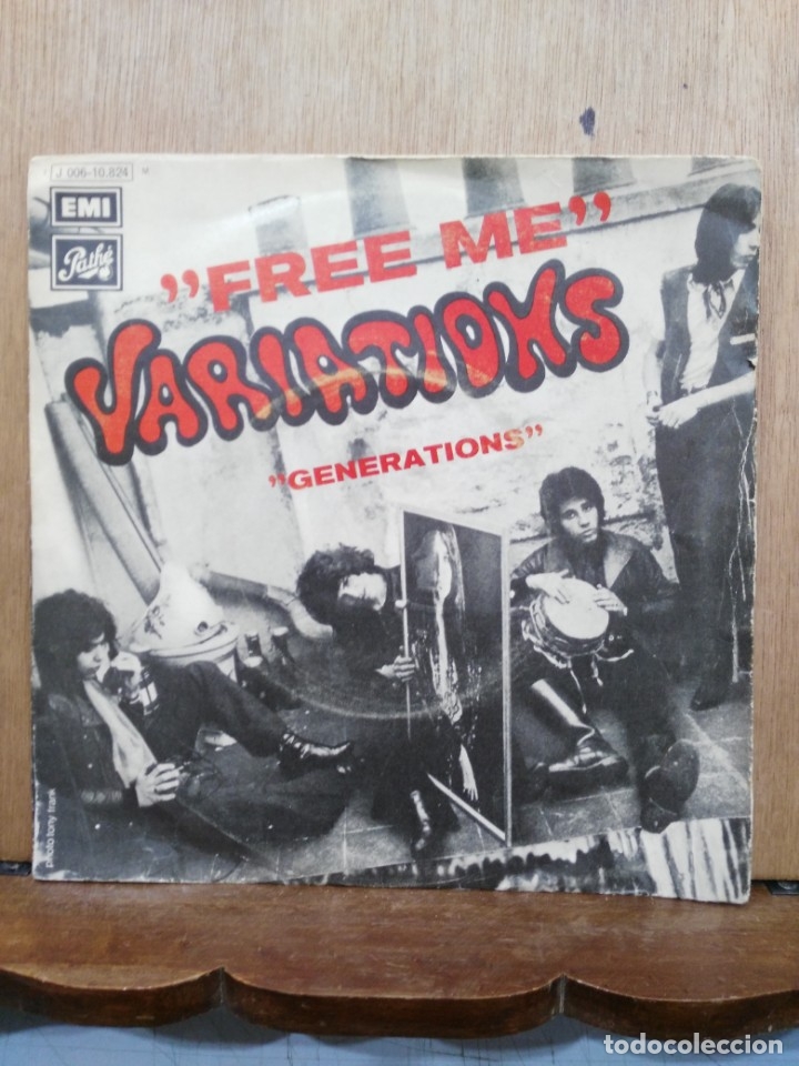 Discos de vinilo: Variations - Free me / Generations - Single del sello Path&eacute; de 1971 - Foto 1