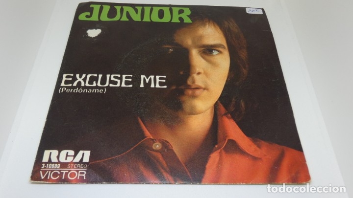 Discos de vinilo: DISCO SINGLE VINILO JUNIOR . EXCUSE ME . PERDONAME . - Foto 1