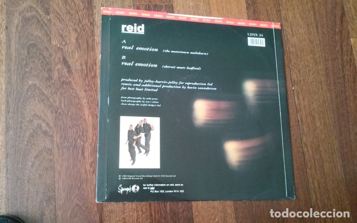 Discos de vinilo: Reid-real emotion remix.maxi - Foto 2