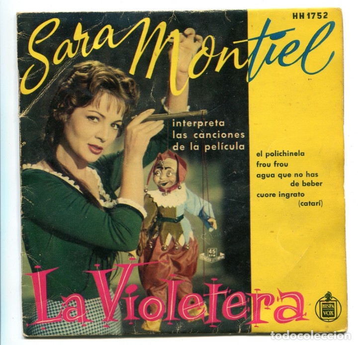 Discos de vinilo: LA VIOLETERA DE SARA MONTIEL. SINGLE.