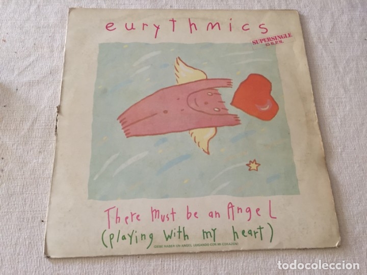 Discos de vinilo: MAXI SINGLE VINILO EURYTHMICS THERE MUST BE AN ANGEL - Foto 1