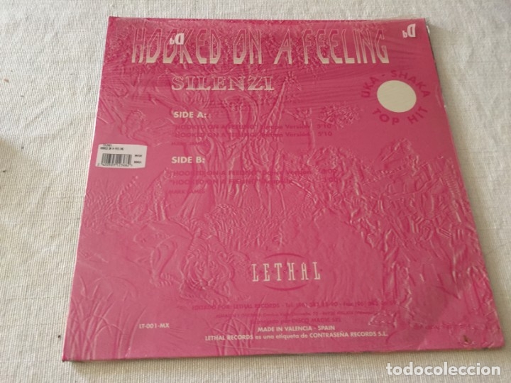 Discos de vinilo: MAXI SINGLE VINILO SILENZI HOOKED ON A FEELING - Foto 2