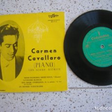 Discos de vinilo: DISCO DE CARMEN CAVALLARO ,PIANO 4- CANCIONES. Lote 172415212