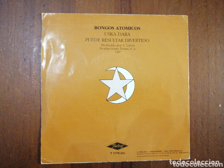 Discos de vinilo: BONGOS AT&Oacute;MICOS USKA DAR&Aacute; TWINS 1987 - Foto 2