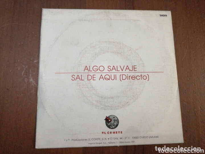 Discos de vinilo: LOS LOCOS ALGO SALVAJE EL COHETE 1991 - Foto 2