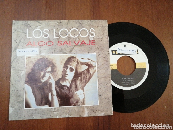 Discos de vinilo: LOS LOCOS ALGO SALVAJE EL COHETE 1991 - Foto 1
