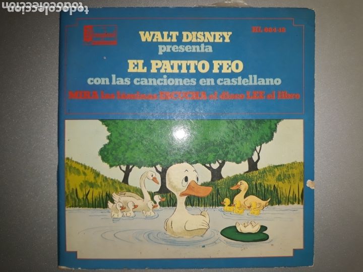Discos de vinilo: Cuento y libro el patito feo . Disney - Foto 1