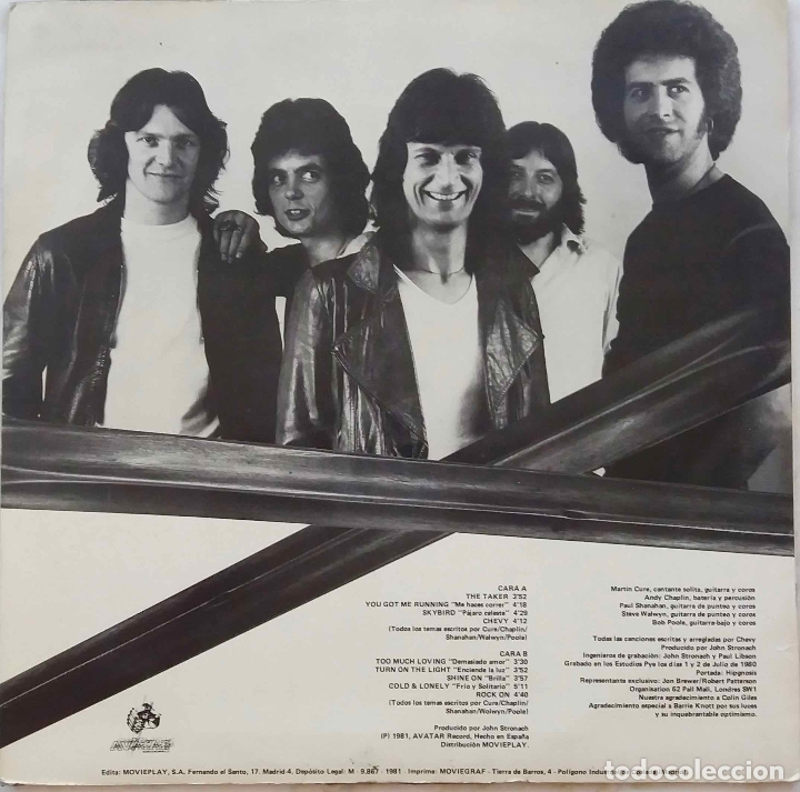 Discos de vinilo: CHEVY, LP ESPA&Ntilde;A A&Ntilde;O 1981 - Foto 2