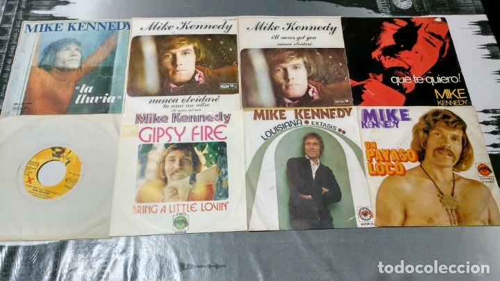 Discos de vinilo: MIKE KENNEDY - LOTE 8 SINGLES - Foto 1