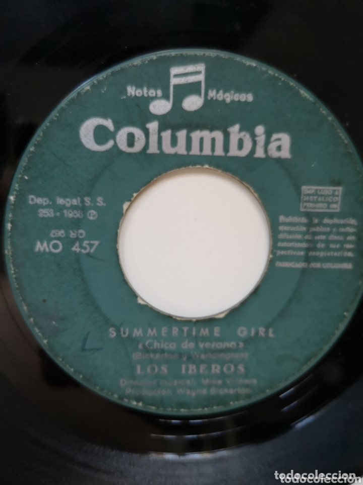 Discos de vinilo: LOTE 2 SINGLES DE LOS IBEROS SIN CARATULA - Foto 2