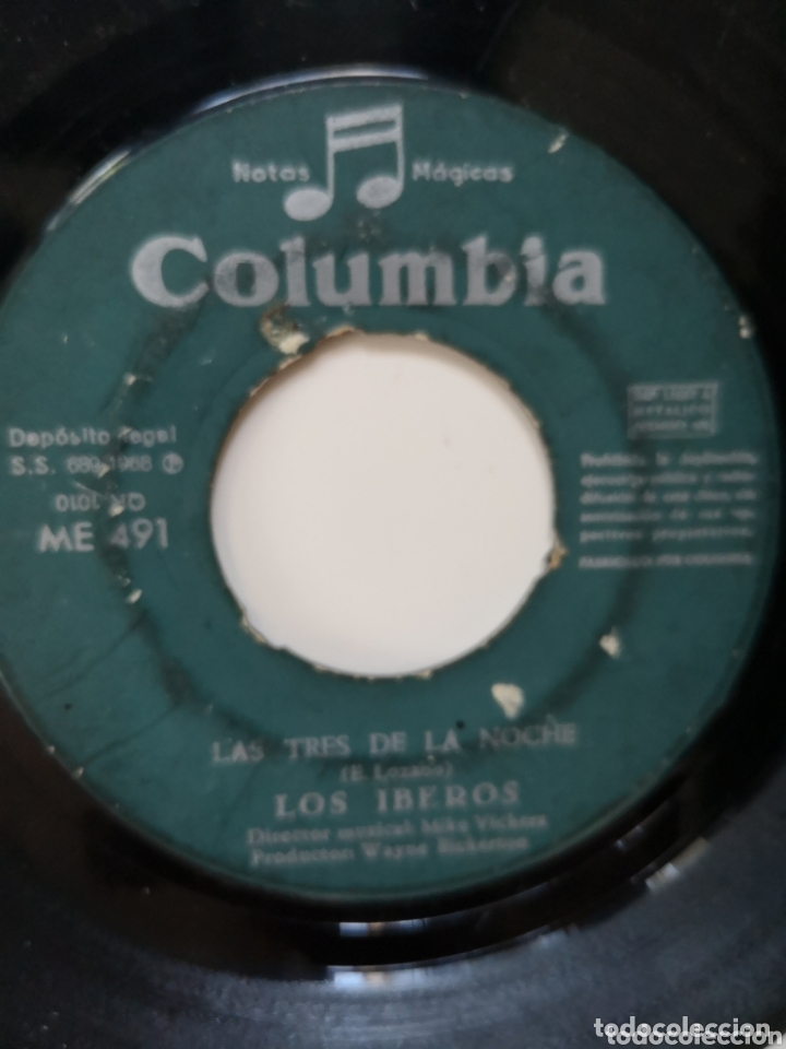Discos de vinilo: LOTE 2 SINGLES DE LOS IBEROS SIN CARATULA - Foto 3