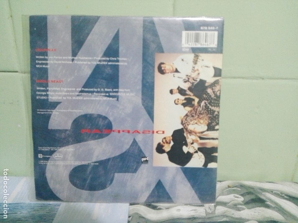 Discos de vinilo: INXS  DISAPPEAR  SINGLE GERMANY 1990 PDELUXE - Foto 2