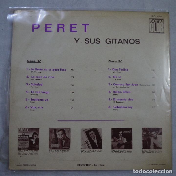 Discos de vinilo: PERET - PERET - LP 1967 - Foto 2