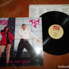 Discos de vinilo: NSQ NADIE SABE QUIEN LP VINILO DEL AÑO 1992 CON ENCARTE JUAN SUEIRO SPAM FANGORIA MUY RARO 10 TEMAS. Lote 172715587