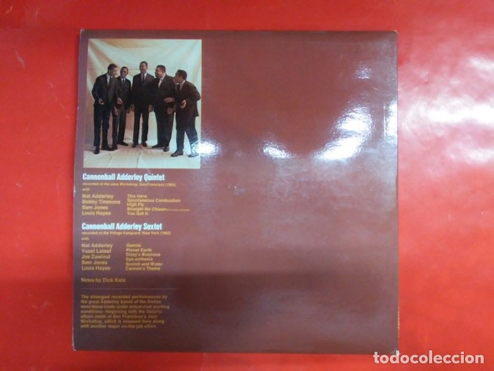 Discos de vinilo: CANNONBALL ADDERLEY FEATURING NAT ADDERLEY DOBLE - Foto 3