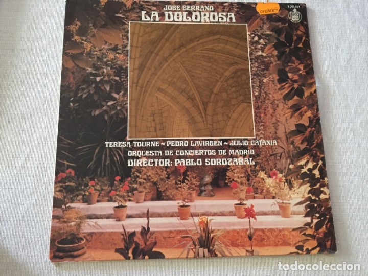Discos de vinilo: LP VINILO LA DOLOROSA PABLO SOROZABAL - Foto 1