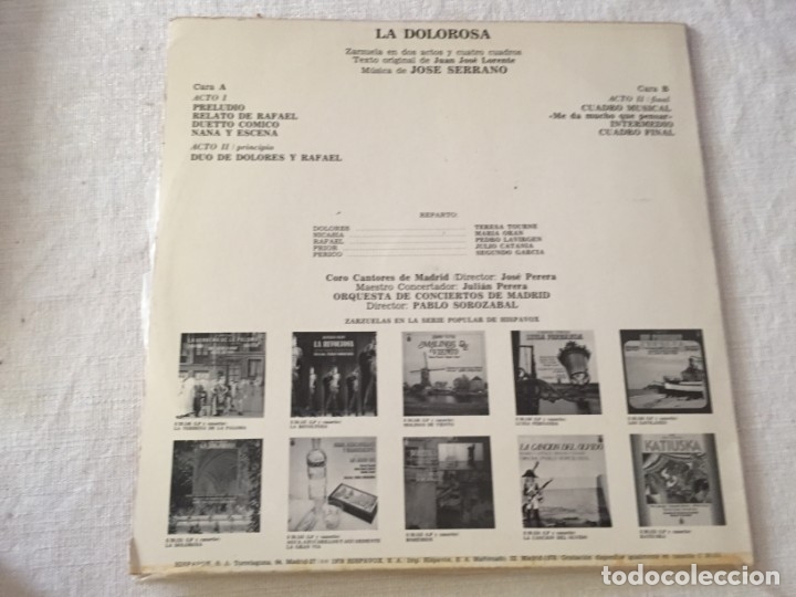 Discos de vinilo: LP VINILO LA DOLOROSA PABLO SOROZABAL - Foto 2
