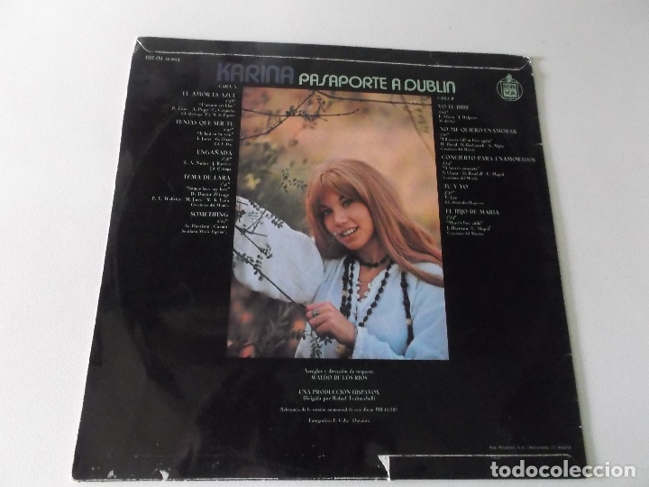 Discos de vinilo: karina, pasaporte a dublin, hispavox, 1971 - Foto 2
