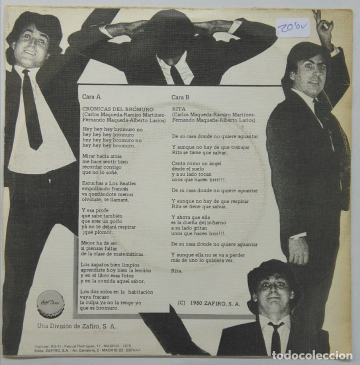Discos de vinilo: TACONES -CR&Oacute;NICAS DE BROMURO -RITA - Foto 2