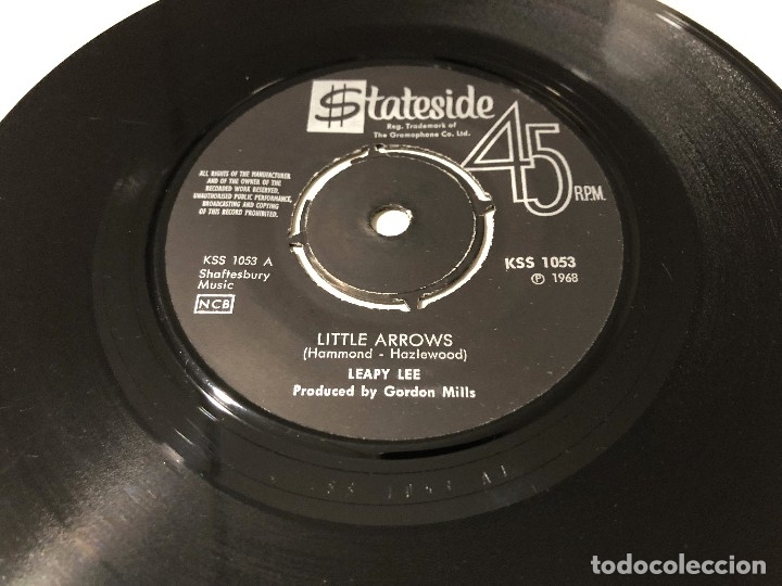 Discos de vinilo: Leapy Lee - Little Arrows - Foto 1
