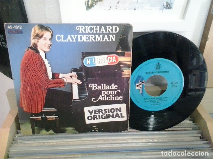 Discos de vinilo: LMV - Richard Clayderman. Hispavox 1977, ref. 45-1612 - Foto 1