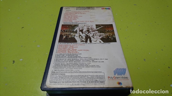 Discos de vinilo: VHS, DIR&Eacute; STRAITS, LIVE ALCHEMY, 1983 - Foto 3