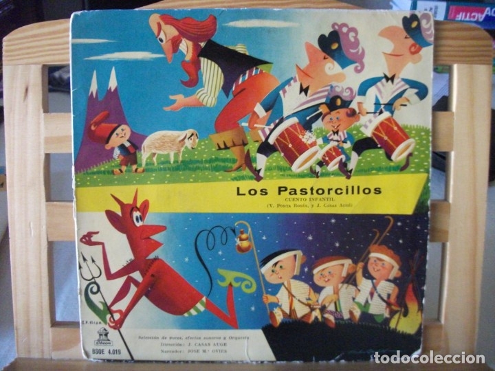 Discos de vinilo: EP DEL CUENTO INFANTIL LOS PASTORCILLOS - Foto 1