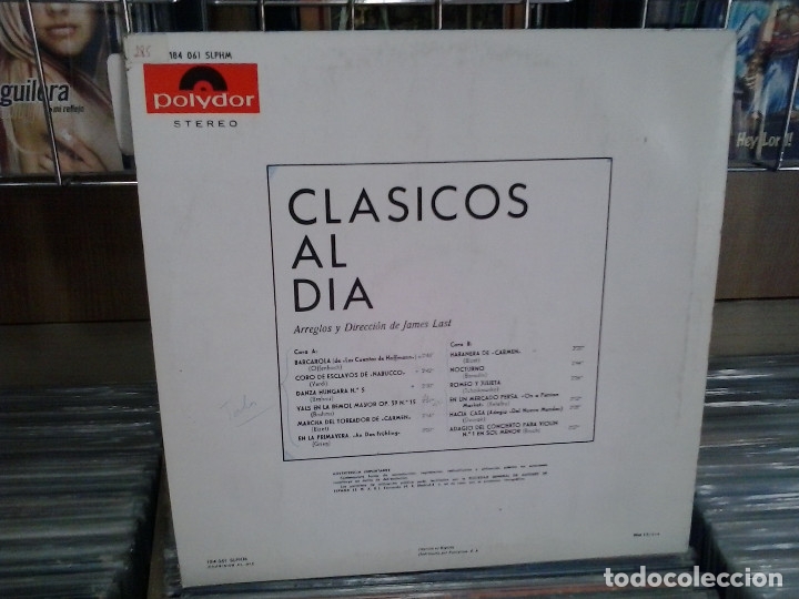 Discos de vinilo: LMV - James Last. Cl&aacute;sicos al d&iacute;a. Polydor 1966, ref. 184 061 SLPHM - Foto 2