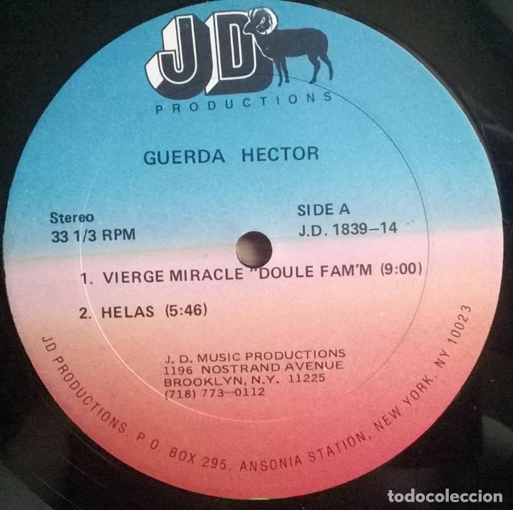 Guerda Hector Vierge Miracle Doule Fam M Ce P Buy Vinyl Records Lp Latin American Music At Todocoleccion