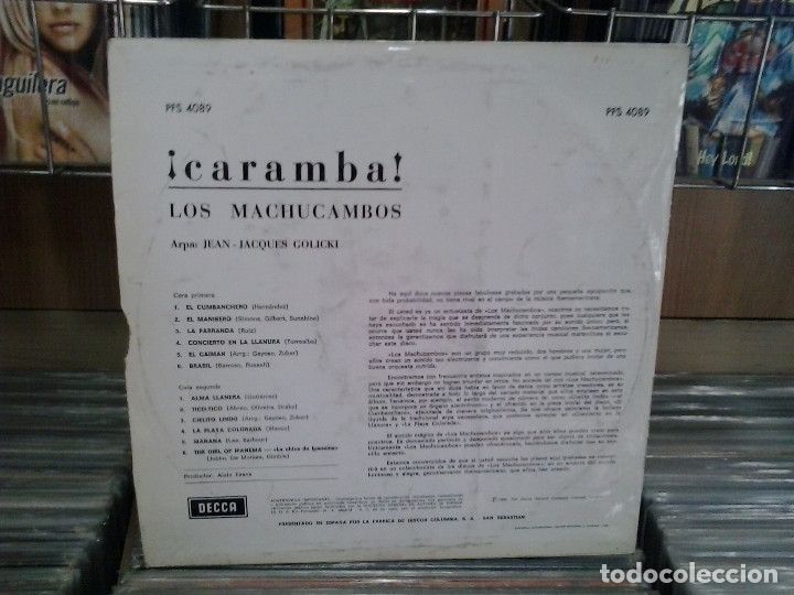 Discos de vinilo: Machucambos. Caramba. Decca 1966, ref. PFS 4089 - Foto 2