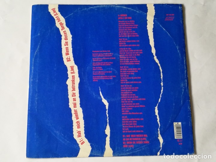 Discos de vinilo: Pur - Br&uuml;der (Stell Dir Vor) - 1990 - Foto 2