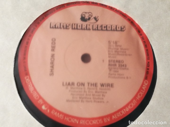 Discos de vinilo: Sharon Redd - Liar On The Wire - 1984 - Foto 2