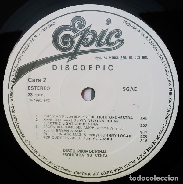 Discos de vinilo: Various &lrm;&ndash; Discoepic - Foto 3