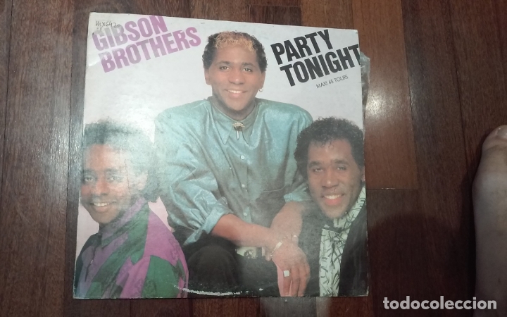 Discos de vinilo: Gibson brothers-party tonight.maxi - Foto 1