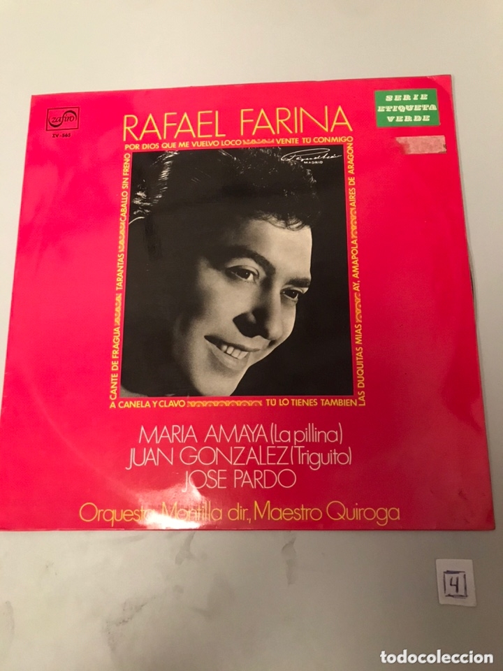 Discos de vinilo: RAFAEL FARINA - Foto 1