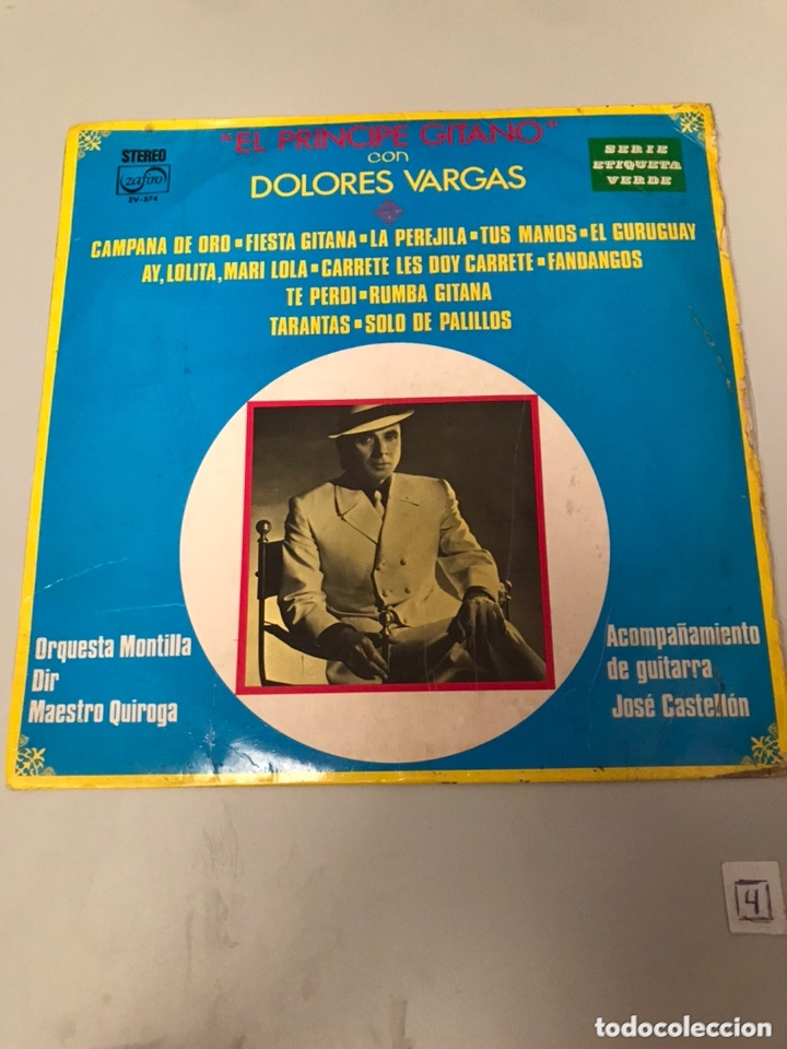 Discos de vinilo: EL PR&Iacute;NCIPE GITANO CON DOLORES VARGAS - Foto 1