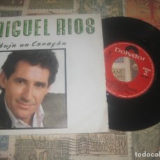 Discos de vinilo: MIGUEL RIOS DIBUJA UN CORAZON/( 1986 POLYDOR) OG ESPAÑA. Lote 173369055
