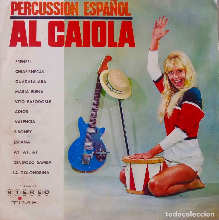 Discos de vinilo: AL CAIOLA. PERCUSSION ESPA&Ntilde;OL. LP ORIGINAL ESPA&Ntilde;A EN TIME - Foto 1