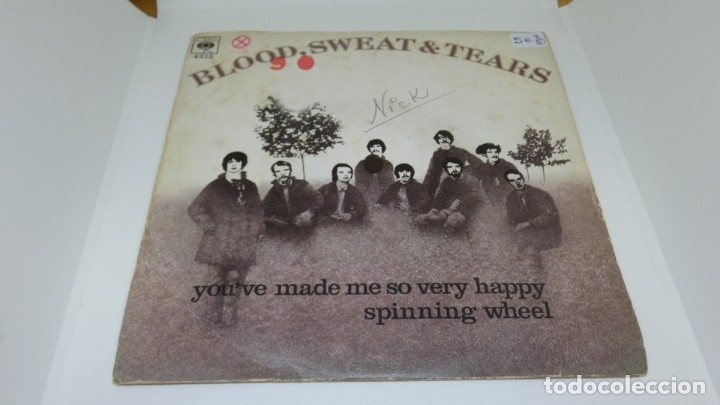 Discos de vinilo: DISCO SINGLE VINILO BLOOD , SWEAT AND TEARS . - Foto 1