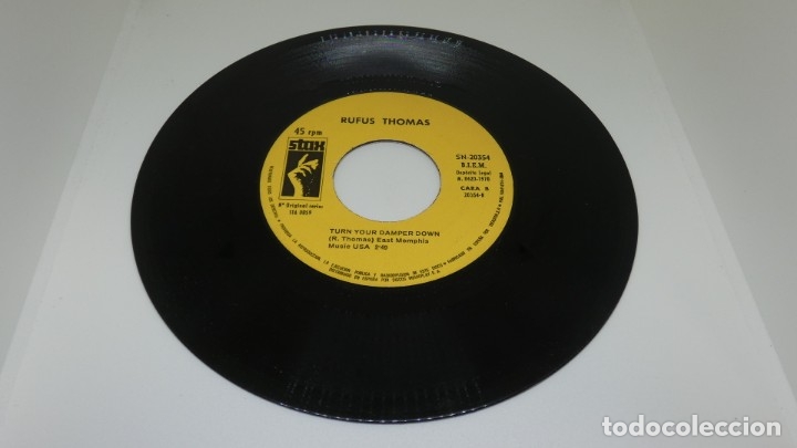 Discos de vinilo: DISCO SINGLE VINILO DO THE FUNKY CHICKEN . RUFUS THOMAS - Foto 3