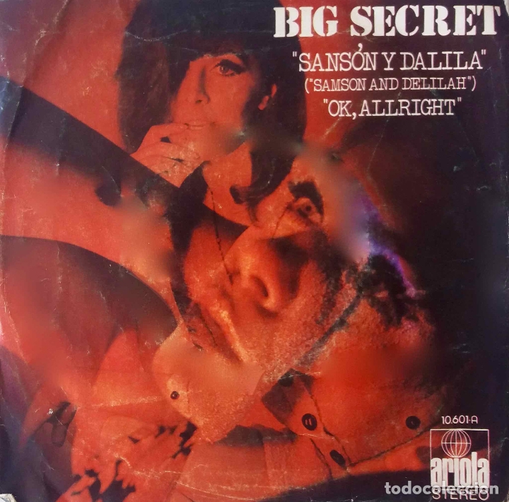 Discos de vinilo: BIG SECRET, SANSON Y DALILA. SINGLE ESPA&Ntilde;A - Foto 1