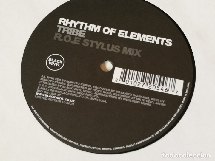 Discos de vinilo: Rhythm Of Elements - Tribe - 2004 - Foto 2