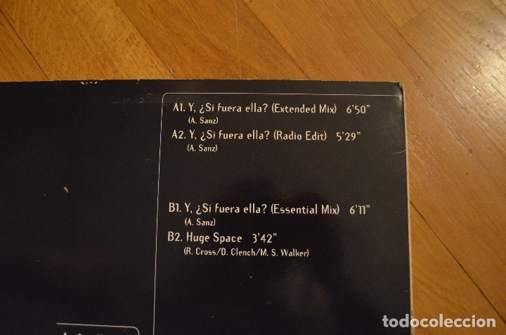 Discos de vinilo: Alex - Y si fuera ella Dance version Vinyl MAXI SINGLE - Foto 3