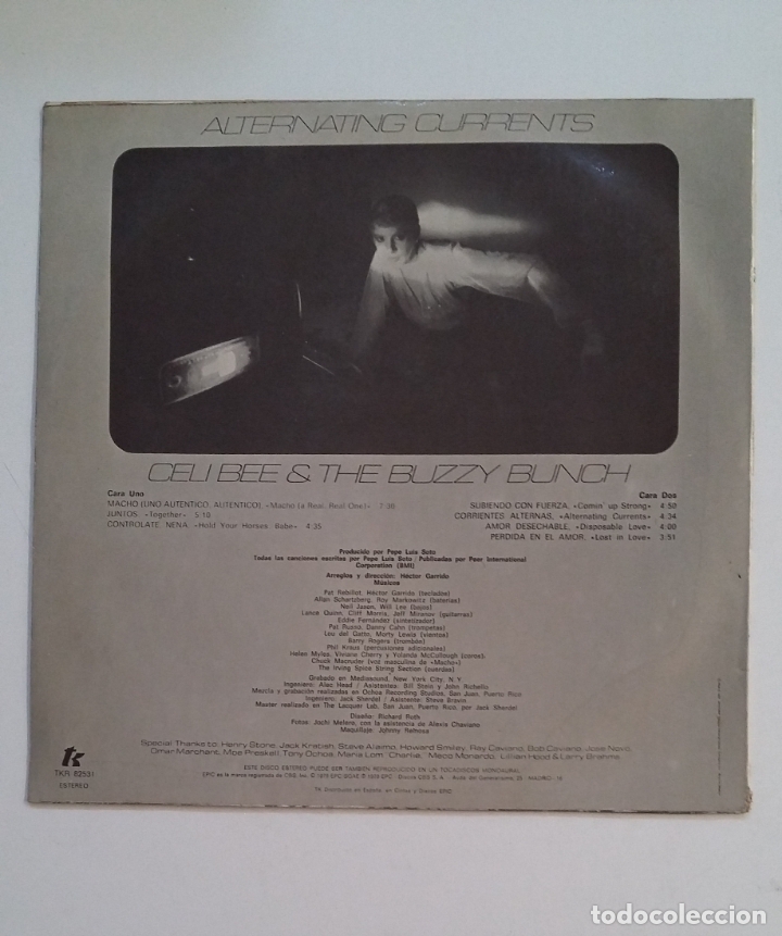Discos de vinilo: CELI BEE - ALTERNATING CURRENTS LP. TDKLP8 - Foto 2