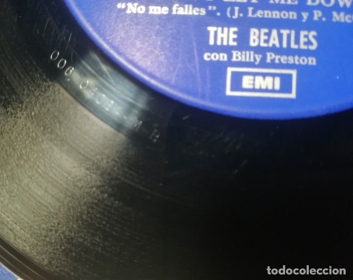 Discos de vinilo: The Beatles - Get back + Don&acute;t let me down - Foto 3